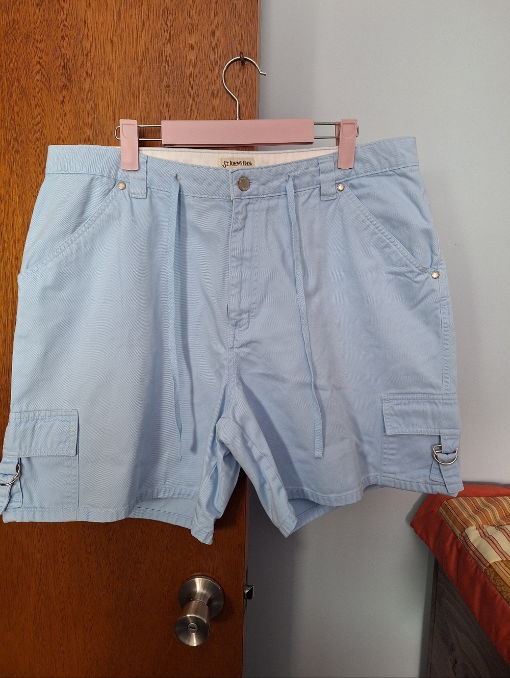 St. John's Bay Light Blue Women’s Bermuda Summer Time Shorts Size 16W